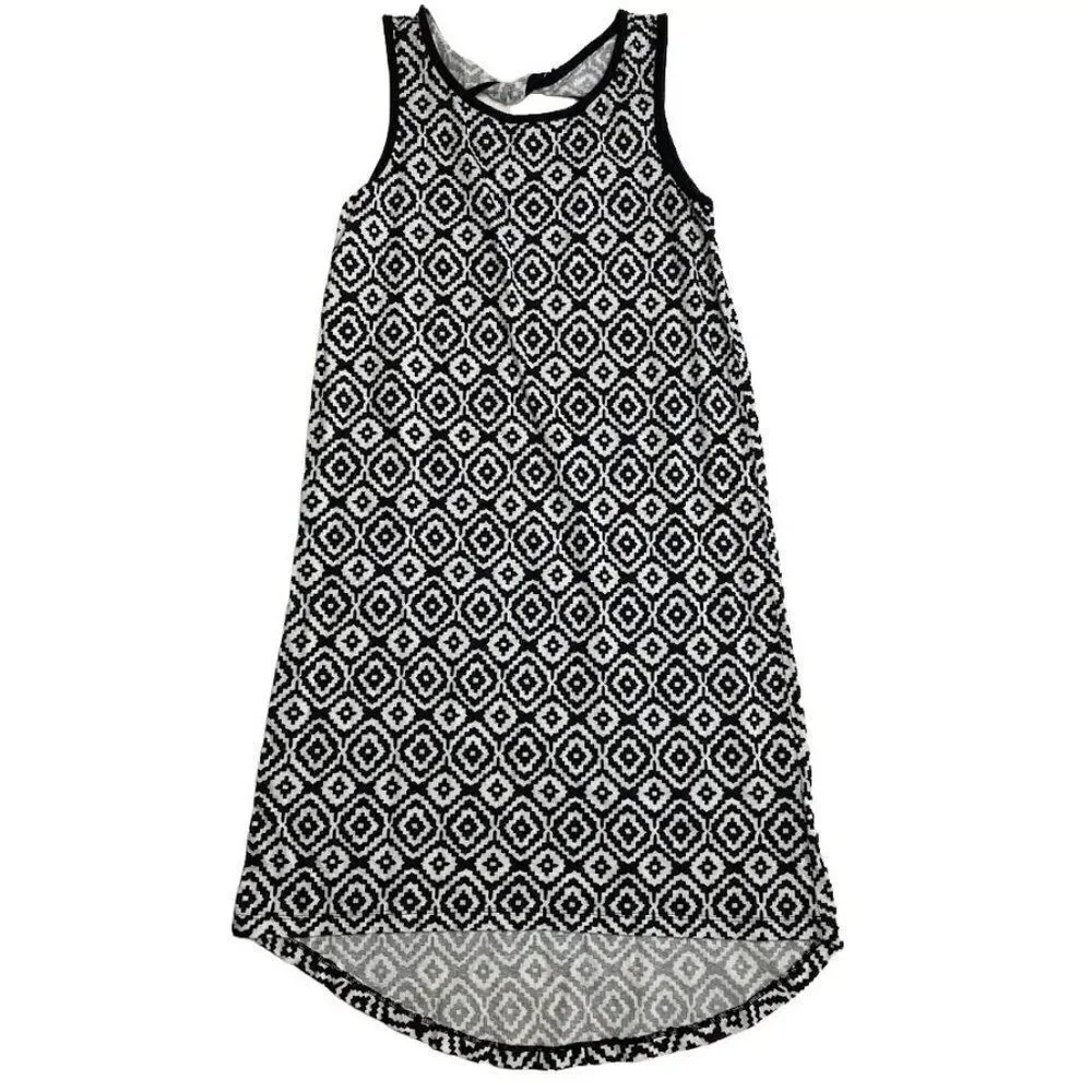 Lot of 2 Girls Black White Dresses Old Navy & Mudd 10 12‎